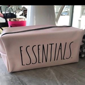 Rae Dunn cosmetic bag pouch Pink NEW!